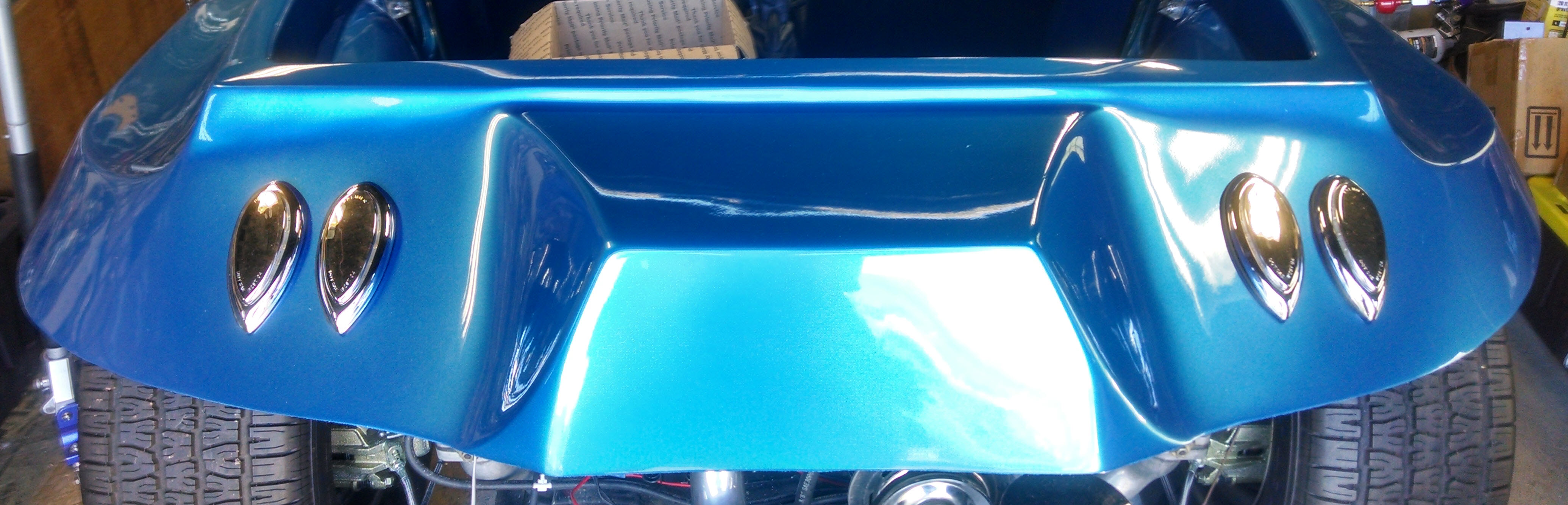 Red LED Tear Drop Rear Tail Lights w/Chrome Lens (pr)